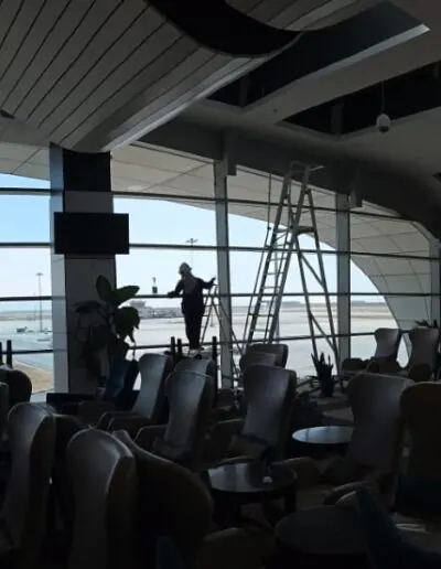 Dakar Airport terminal with EchoX thermal protection film